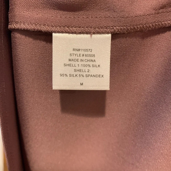 CYNTHIA VINCENT TWELFTH ST NEW Colorblock Matte Silk Slip Dress - Picture 8 of 8